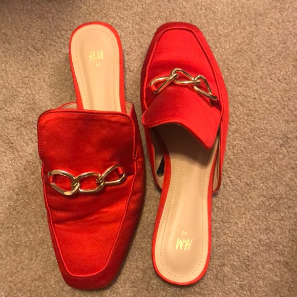 H&M Shoes - Red loafers